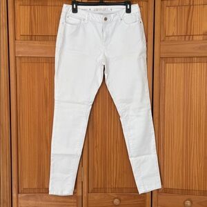 Jennifer Lopez Skinny White Mid-Rise 5 Pocket Stretch Jeans Women's Size 10
